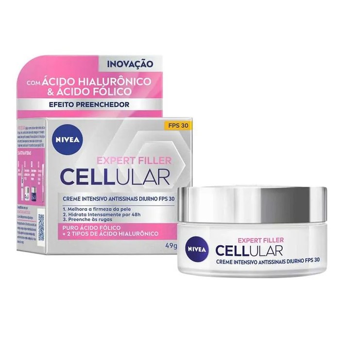 Creme Facial Antissinais Nivea Cellular Filler Dia FPS 30 49g