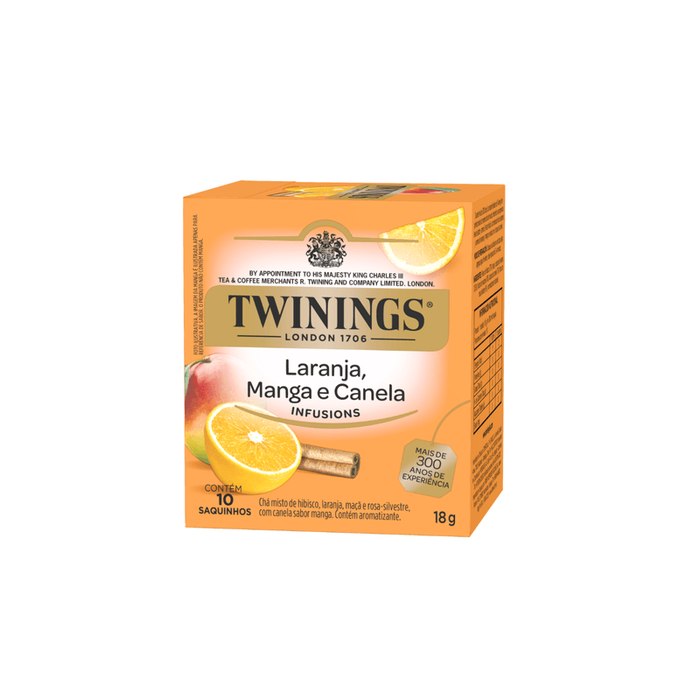 Chá Misto Twinings Infusão Laranja Manga e Canela 10 Sachês