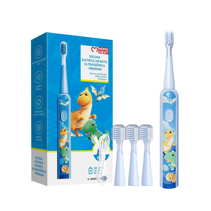 Escova Elétrica Infantil Sônica Momo Dent