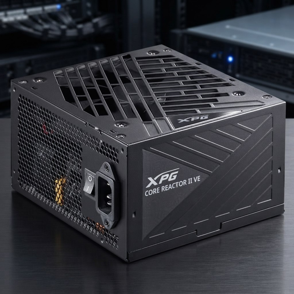 Fonte XPG Core Reactor II VE 850W Fonte de Alimentação ATX – Certificação Gold 80 PLUS e Cybenetics, totalmente modular, compatível com ATX 3.1/PCIe 5.1, conector 12V-2x6 dedicado para GPUs RTX série