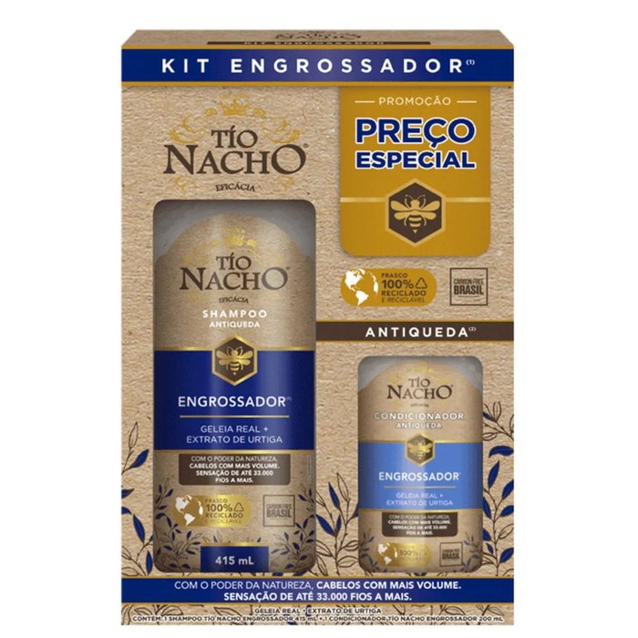 Kit Tío Nacho Antiqueda (Shampoo 415ml + Condicionador 200ml)