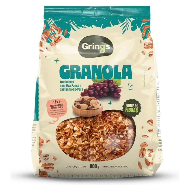 Granola Tradicional 800g - Grings