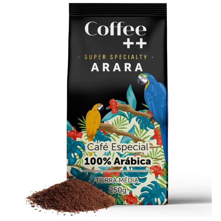 [2 UNIDADES] Coffee Mais Café Super Especial ARARA Torrado e Moído 100% Arábica Torra Média 250g