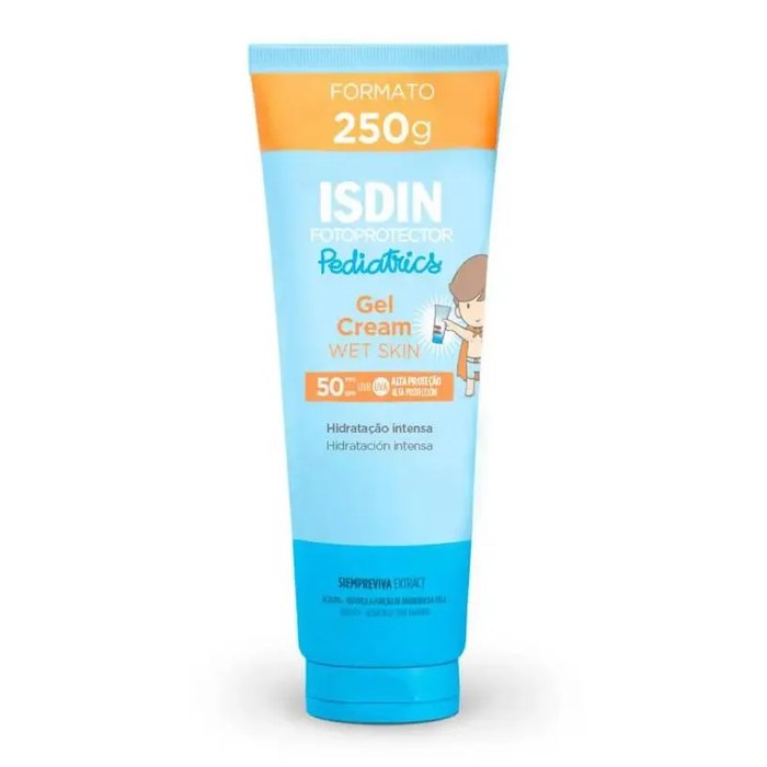 Protetor Solar Corporal Infantil ISDIN Gel Cream Pediatrics FPS 50 250g