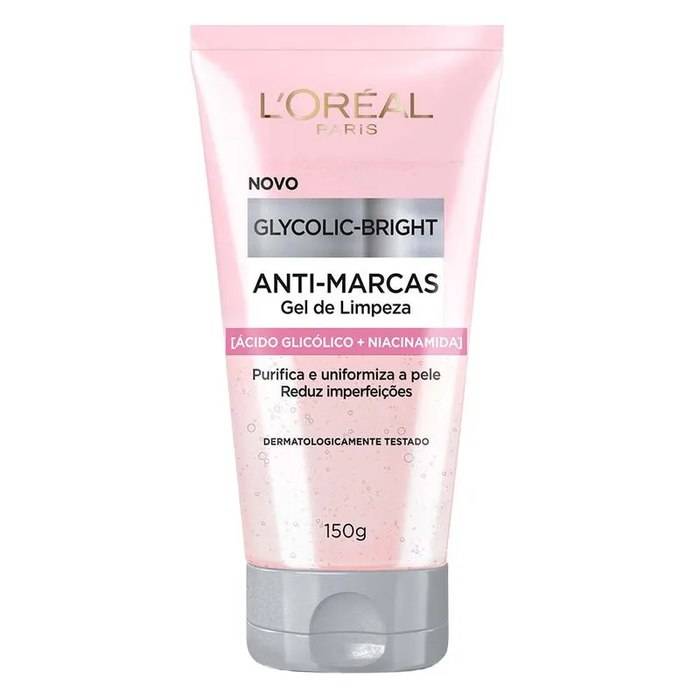 Gel de Limpeza L'Oréal Paris Anti-Marcas Glycolic-Bright 150g
