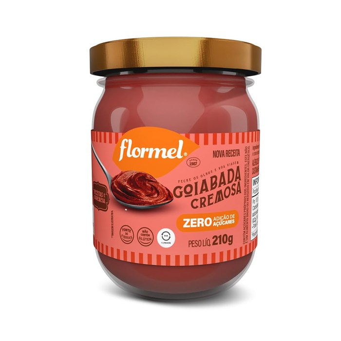 Goiabada Cremosa Flormel Zero Açúcar 210g