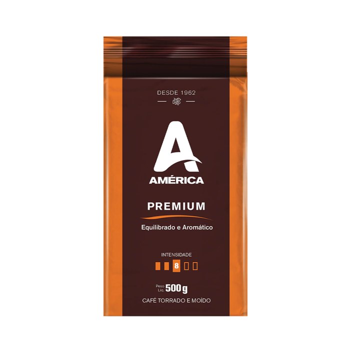 Café Torrado e Moído Vácuo América Premium 500g