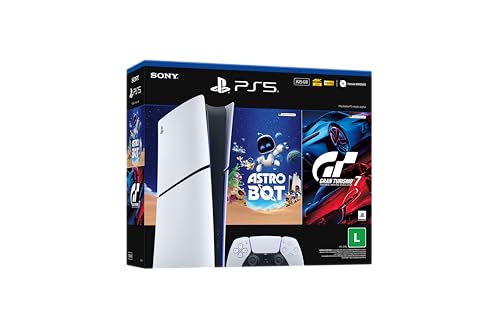 PlayStation5 Slim Digital 825Gb Pacote Astro Bot e Gran Turismo 7