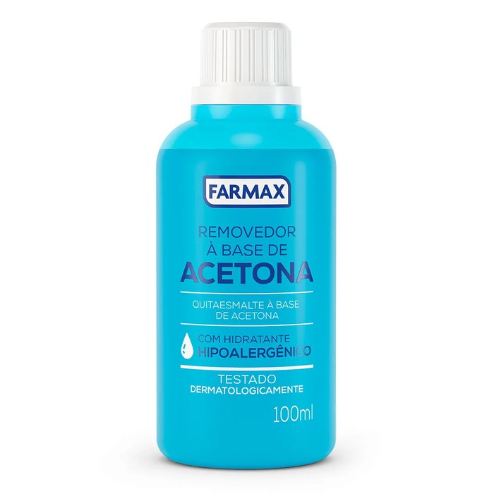 Removedor de Esmalte Base de Acetona Farmax 100ml