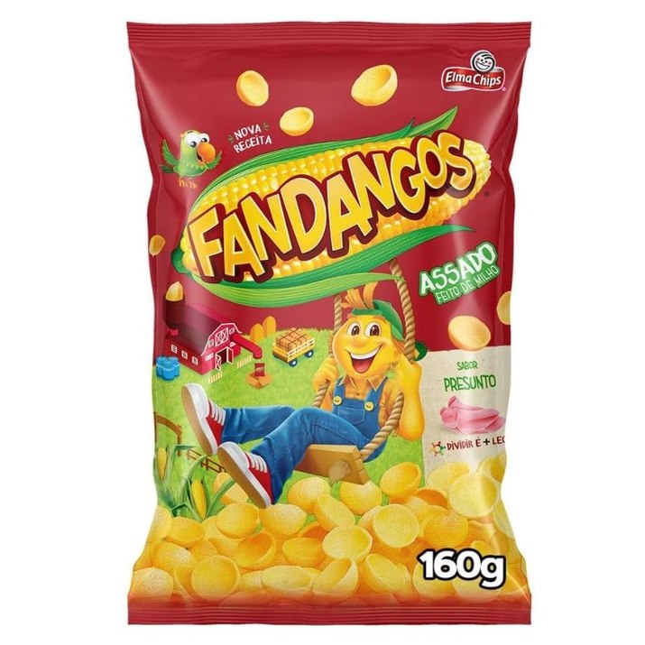 [3 UNIDADES] Salgadinho Presunto Elma Chips Fandangos 160G