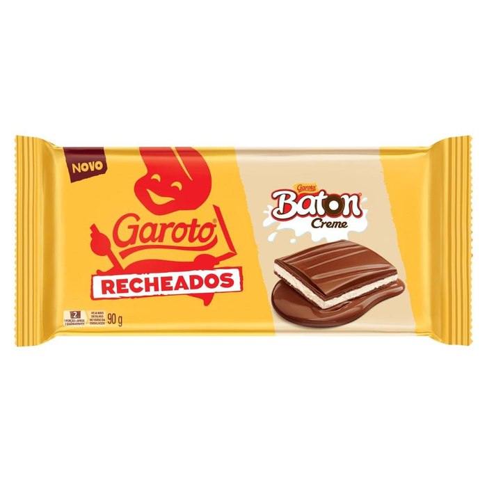 Chocolate Garoto Recheados Baton Creme 90g