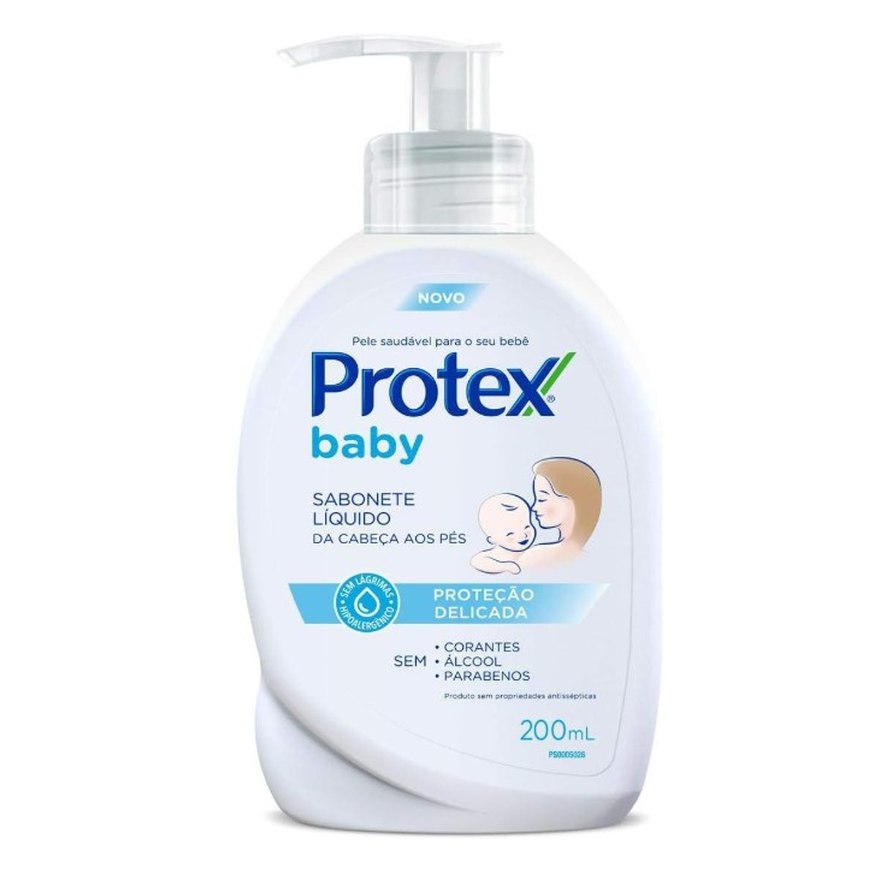 Sabonete Líquido Infantil para bebês Protex Baby Delicate Care 200ml