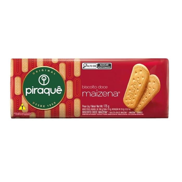 [2 UNIDADES] Biscoito Maizena Piraquê 175g