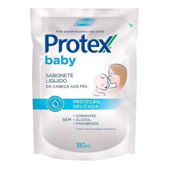 Sabonete Líquido Refil Protex Baby Delicate Care 180ml