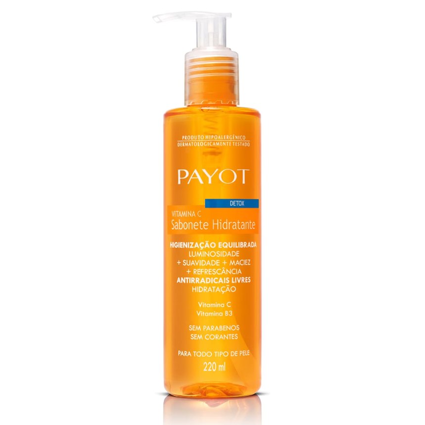 PAYOT Sabonete Liquido Detox, Vitamina C, 220 Ml