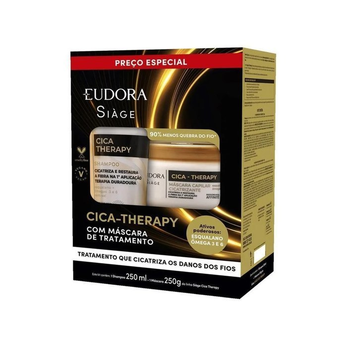 Kit de Tratamento Capilar Eudora Siàge Cica-therapy