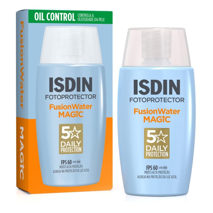 ISDIN Protetor Solar Facial Fusion Water 5 Stars Sem Cor FPS 60-50ml