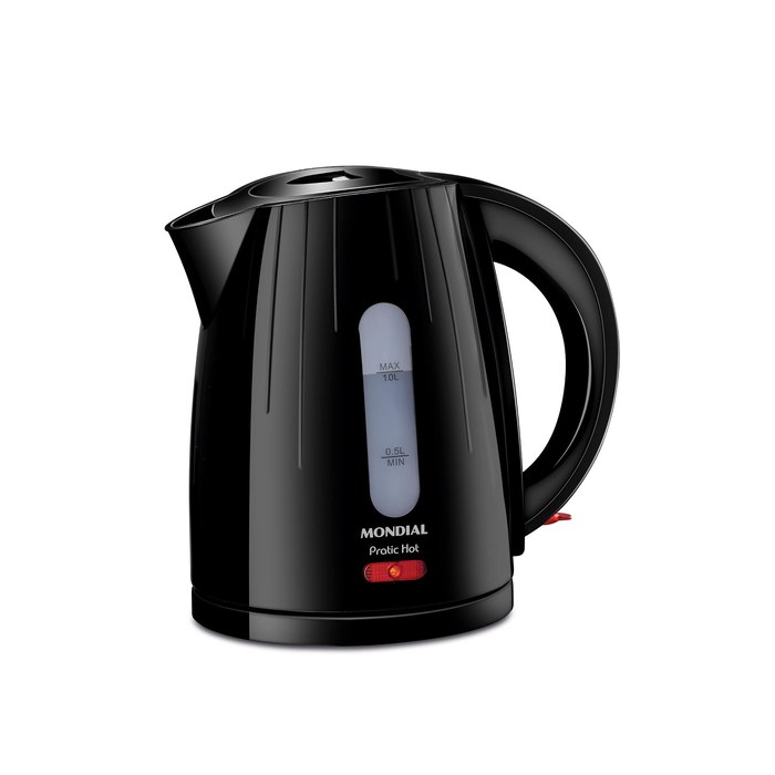Chaleira Elétrica Mondial Pratic Hot Preto 1350W 220V CE-07