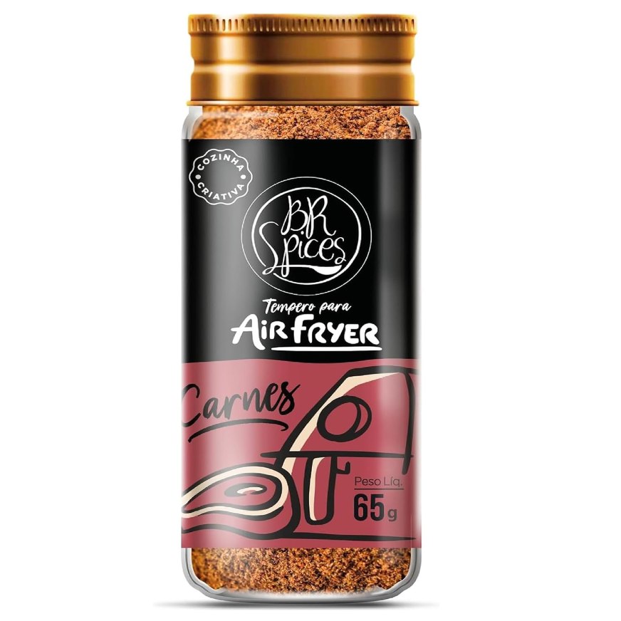 Br Spices Tempero para Air Fryer: Carnes - Vidro 60g