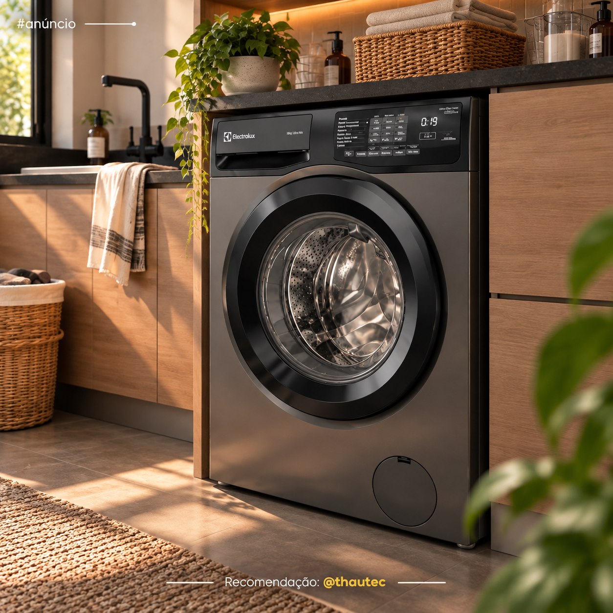 Lava e Seca Electrolux 12Kg Cinza Ônix Inverter com Água Quente e Lavagem Inteligente (LSC12)