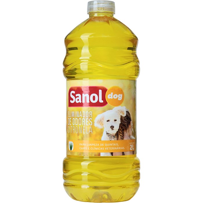 Eliminador de Odores Cães e Gatos Sanol Dog Aroma Citronela 2L