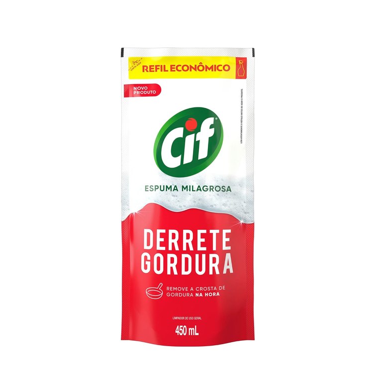 [2 UNIDADES] Refil Limpador Especialista CIF Derrete Gordura 450ml
