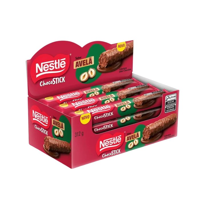 Chocostick Nestlé Avelã 26g 12 unidades