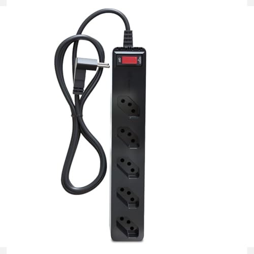 Filtro de Linha com Protetor de Surto DPS iClamper Energia 5 Tomadas 3 Pinos 10 Amperes com Tecnologia LCF Anti Raio Clamper