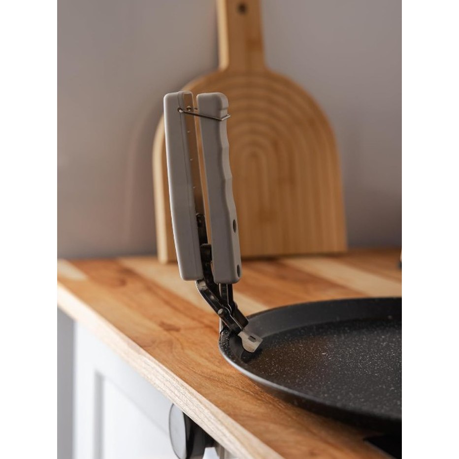 LYOR - Pegador de Assadeiras e Panelas com Trava 17,5cm Aço Inox
