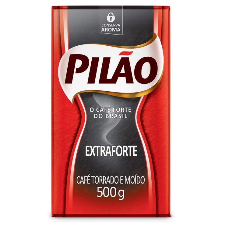 Café Pilão Torrado e Moído Extraforte Vácuo 500g