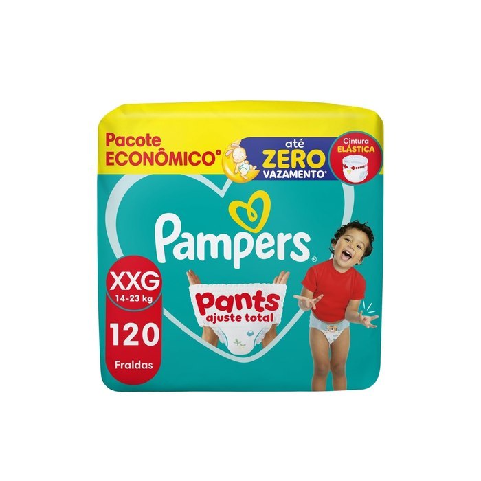 Fralda Pampers Pants Ajuste Total Tamanho XXG 120 Unidades