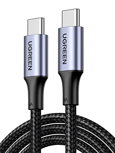UGREEN Cabo USB-C 2M 100W Nylon Trançado Carregamento Rápido
