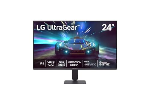 Monitor LG UltraGear Monitor Gamer 24" IPS 144Hz (O/C) 1ms (MBR) Full HD (1920x1080) HDR10 Nvidia G-SYNC