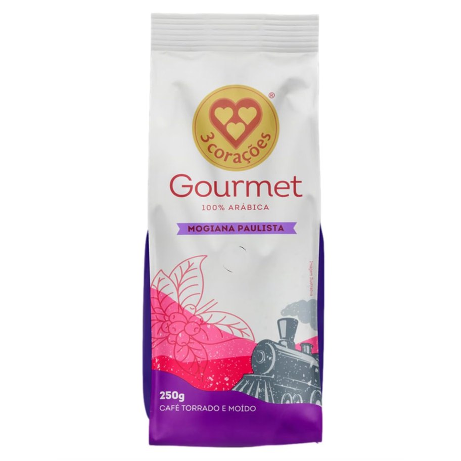 3 Corações Café Torrado e Moído Gourmet Mogiana Paulista, 250G