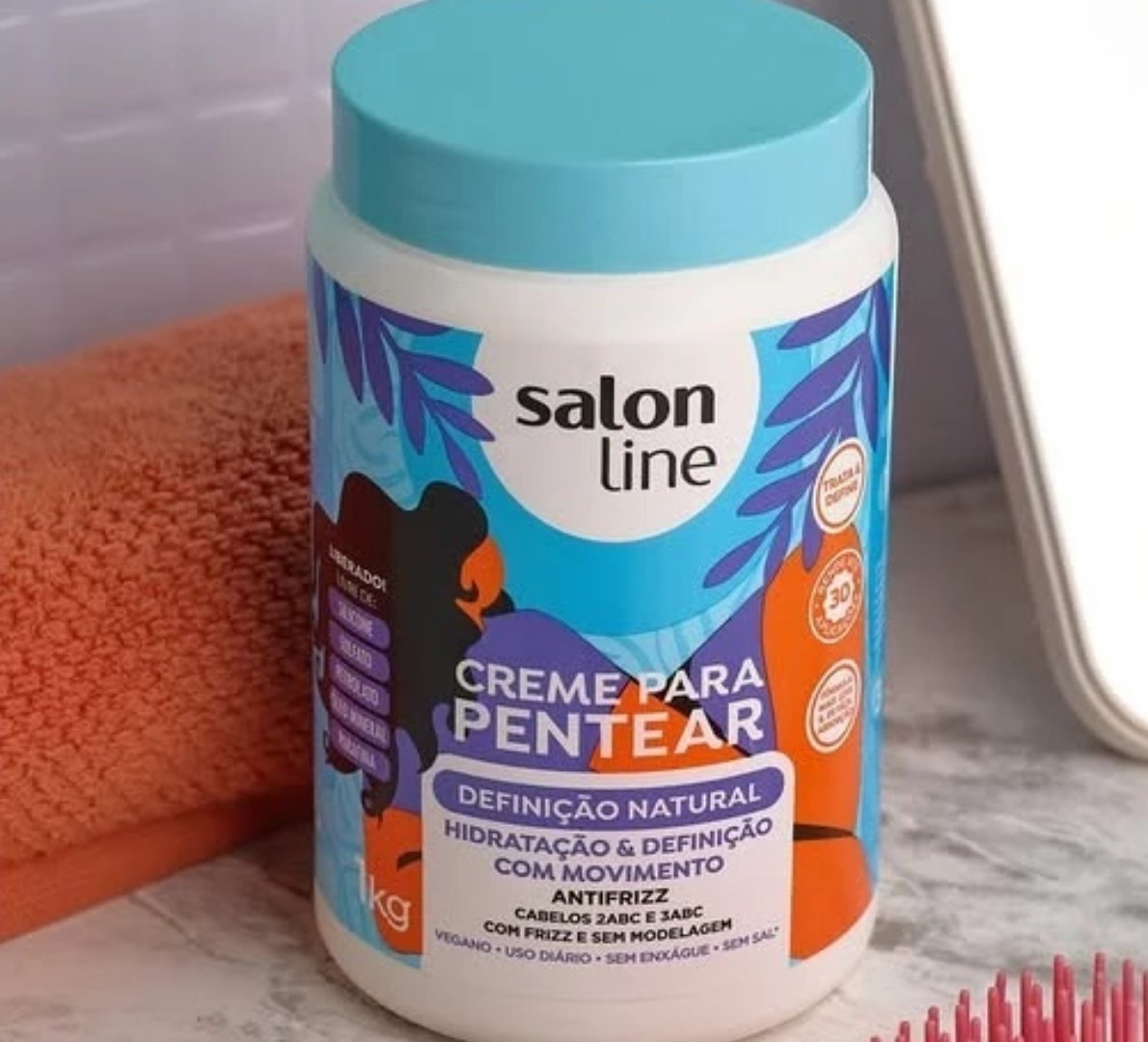 Creme Para Pentear Salon Line Definição Natural 1kg