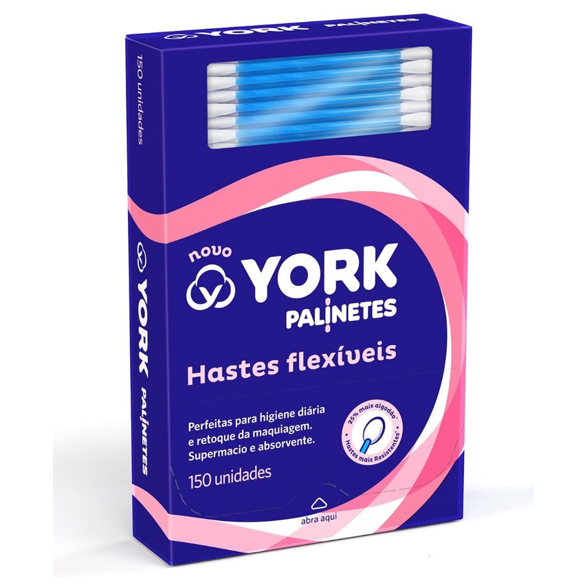 [7 UNIDADES] York Hastes Flexíveis De Algodão Palinetes 150 Unidades