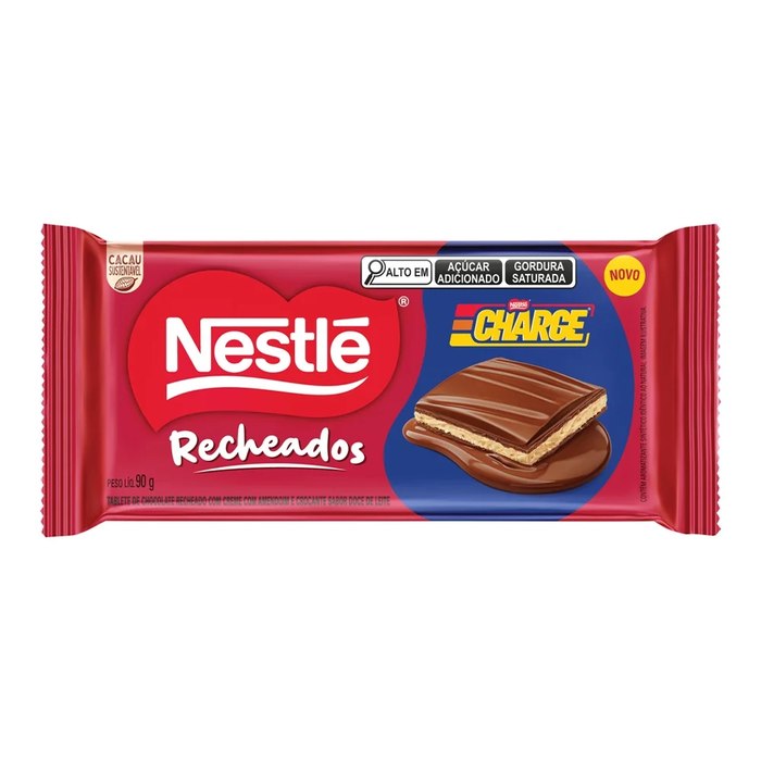 Chocolate Nestlé Charge Recheado 90g
