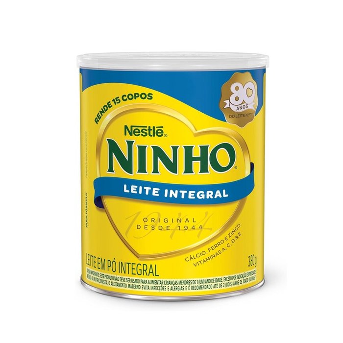Leite em Pó Integral Ninho 380g