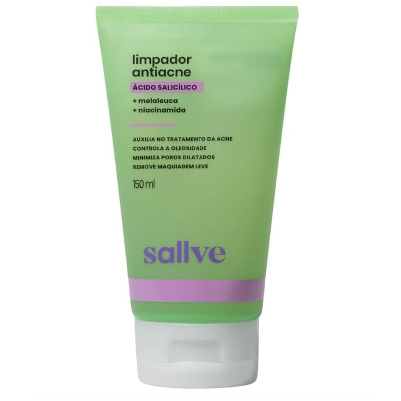 [3 UNIDADES] Sallve Limpador Antiacne 150Ml - Ácido Salicílico
