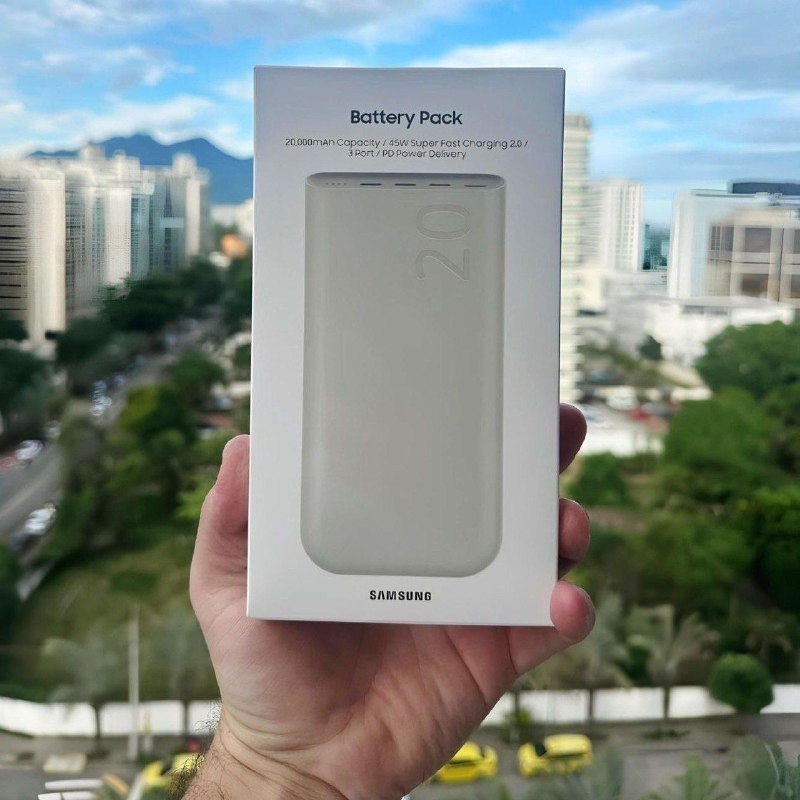 Bateria Carregador Portátil Samsung 20000 mAH Super Rápido 45w