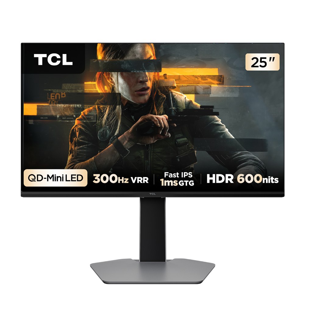 Monitor Gamer Tcl 25 Polegadas QLED Mini LED Full HD G64 300Hz 1ms