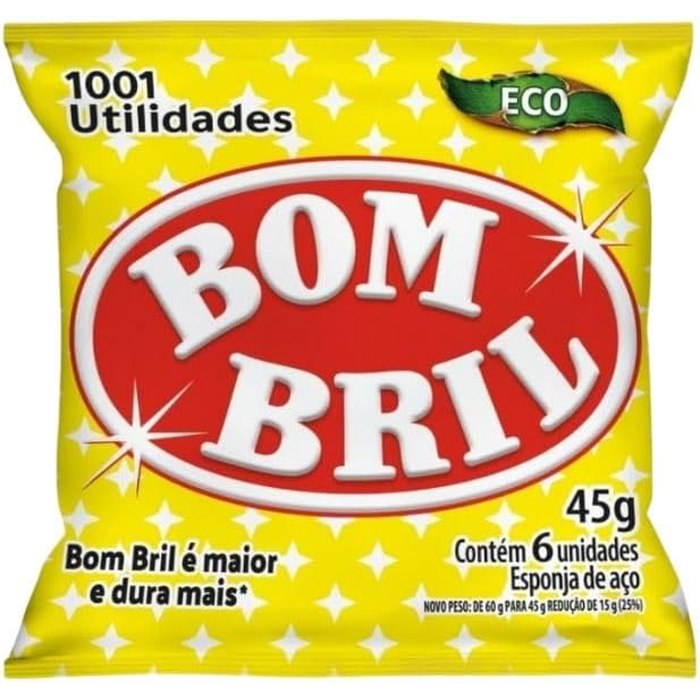 Esponja de Aço Bom Bril com 6 Unidades