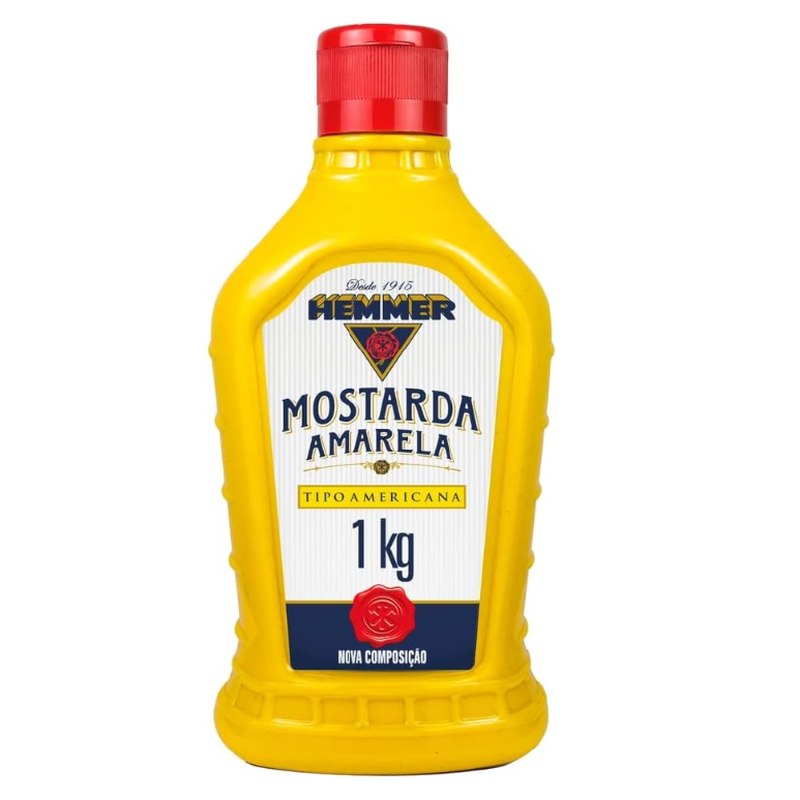 Hemmer Mostarda Amarela Americana Squeeze 1Kg